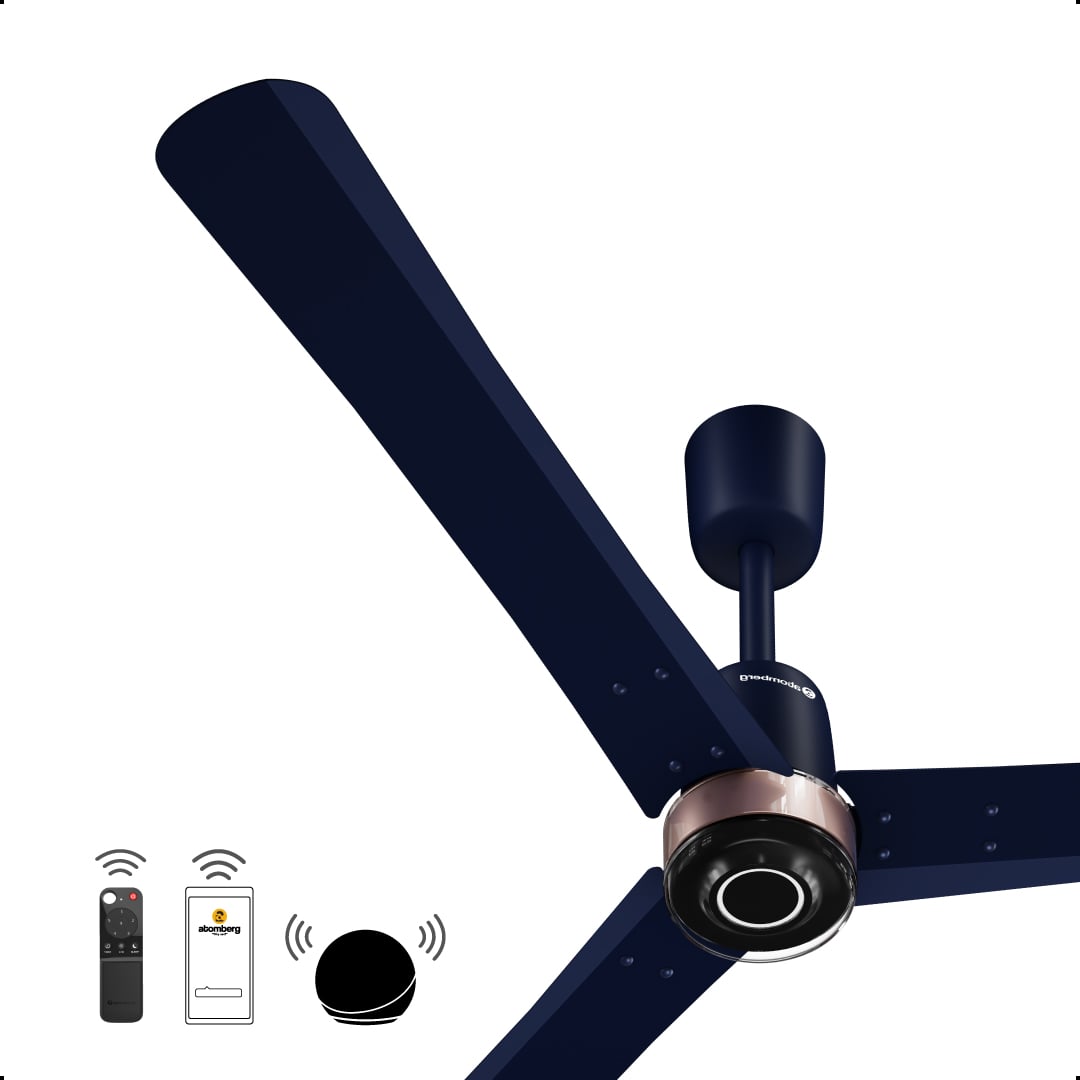 atomberg Renesa Elite Smart 600mm BLDC Ceiling Fan with IoT & Remote | 32W | 112 CMM Air Delivery | Advance Air+ Technology | Moonbeam Light | Low Noise | 5 Year Warranty (Ritz Blue)