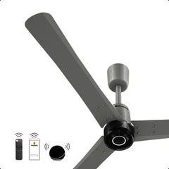 atomberg Renesa Elite Smart 600mm BLDC Ceiling Fan with IoT & Remote | 32W | 112 CMM Air Delivery | Advance Air+ Technology | Moonbeam Light | Low Noise | 5 Year Warranty (Sand Grey)