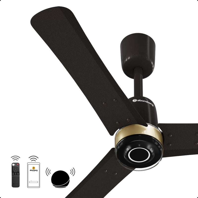 atomberg Renesa Elite Smart 600mm BLDC Ceiling Fan with IoT & Remote | 32W | 112 CMM Air Delivery | Advance Air+ Technology | Moonbeam Light | Low Noise | 5 Year Warranty (Earth Brown)