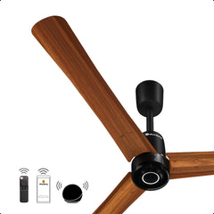 atomberg Renesa Elite Smart 600mm BLDC Ceiling Fan with IoT & Remote | 32W | 112 CMM Air Delivery | Advance Air+ Technology | Moonbeam Light | Low Noise | 5 Year Warranty (Golden Oakwood)