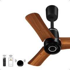 atomberg Renesa Elite Smart 600mm BLDC Ceiling Fan with IoT & Remote | 32W | 112 CMM Air Delivery | Advance Air+ Technology | Moonbeam Light | Low Noise | 5 Year Warranty (Golden Oakwood)