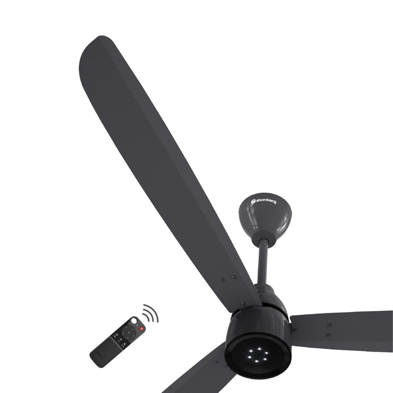 atomberg Renesa Enzel 1400mm BLDC Ceiling Fan with Remote | 5 Star | 35W | 255 CMM Air Delivery | LED Speed Indicator | Low Noise | 3 Year Warranty (Pebble Grey)