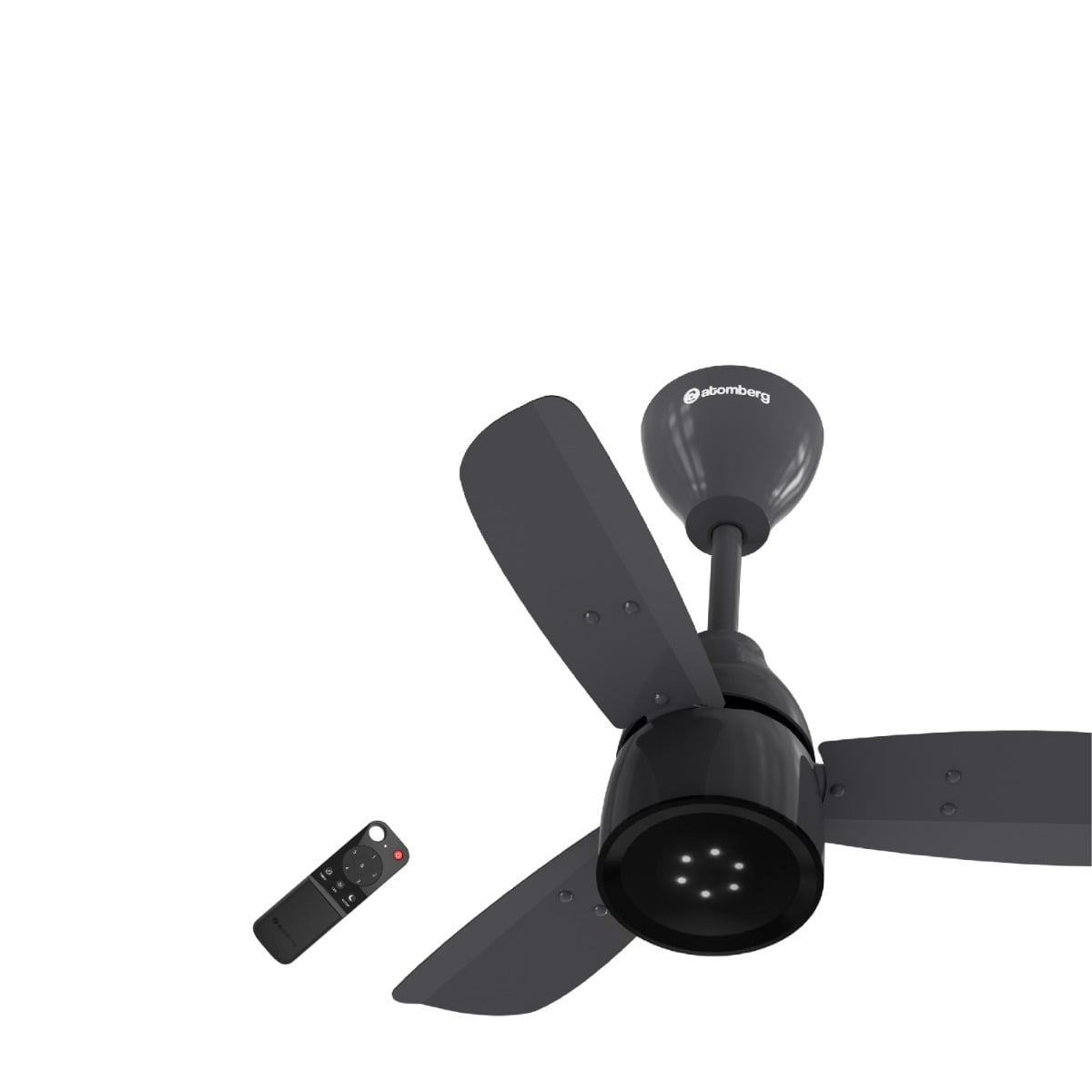 atomberg Renesa Enzel 600mm BLDC Ceiling Fan with Remote | 32W | 112 CMM Air Delivery | LED Speed Indicator | Low Noise | 3 Year Warranty (Pebble Grey)