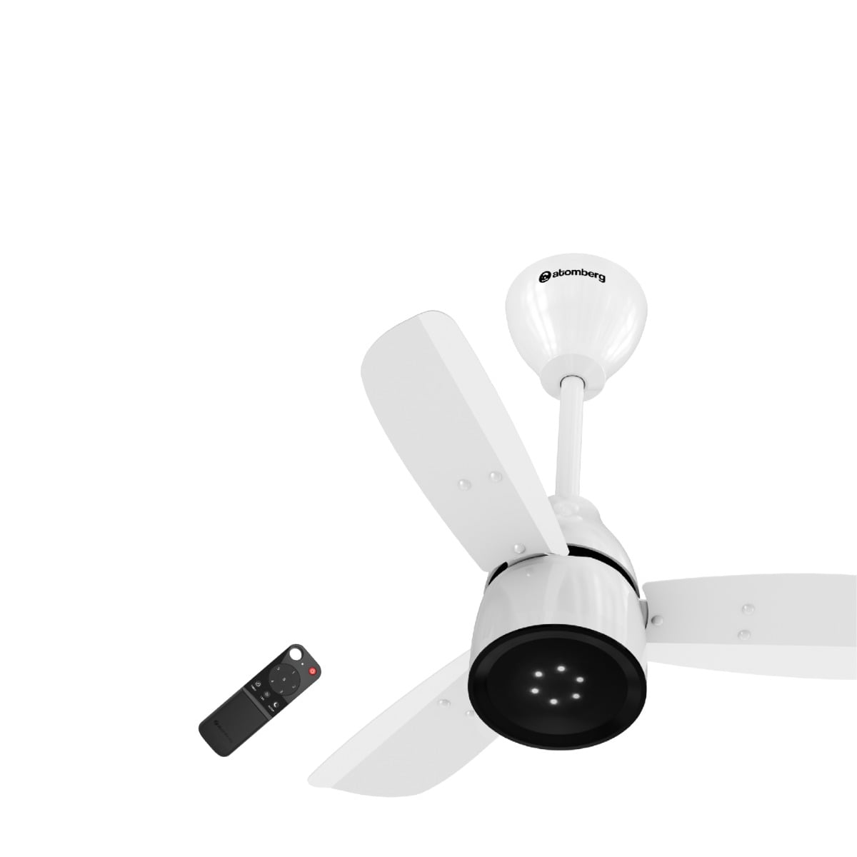 atomberg Renesa Enzel 600mm BLDC Ceiling Fan with Remote | 32W | 112 CMM Air Delivery | LED Speed Indicator | Low Noise | 3 Year Warranty (Gloss White)