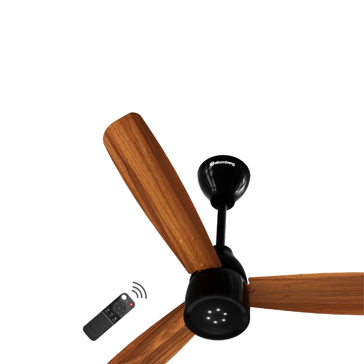 atomberg Renesa Enzel 900mm BLDC Ceiling Fan with Remote | 5 Star | 35W | 180 CMM Air Delivery | LED Speed Indicator | Low Noise | 3 Year Warranty (Honey Maplewood)