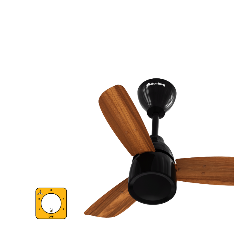atomberg Renesa Prime 600mm BLDC Ceiling Fan with Regulator | 5 Star | 28W | Advance Air+ Technology | 112 CMM Air Delivery | Low Noise | 3 Year Warranty (Honey Maplewood)