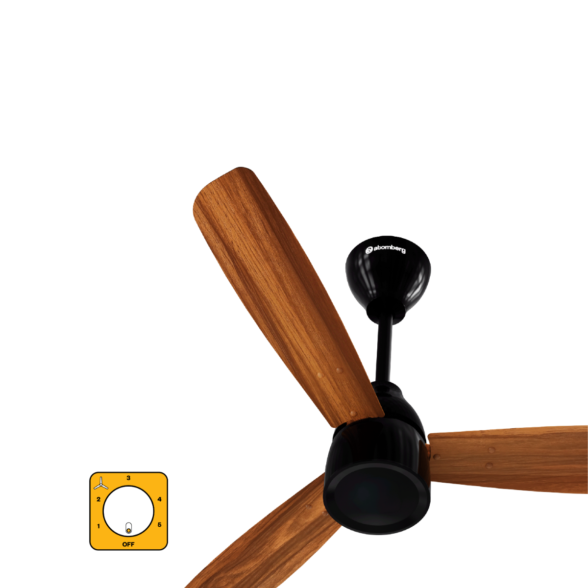 atomberg Renesa Prime 900mm BLDC Ceiling Fan with Regulator | 5 Star | 32W | Advance Air+ Technology | 180 CMM Air Delivery | Low Noise | 3 Year Warranty (Honey Maplewood)