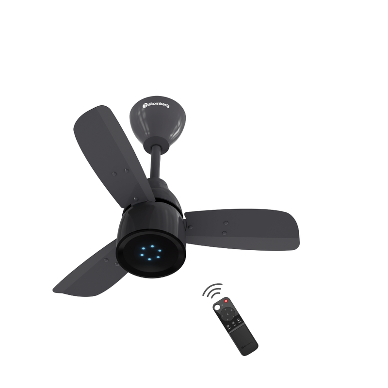 atomberg Renesa Prime 600mm BLDC Ceiling Fan with Remote | 5 Star | 32W | 112 CMM Air Delivery | LED Speed Indicator | Low Noise | 3 Year Warranty (Pebble Grey)