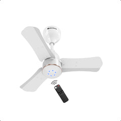 atomberg Renesa Halo Smart 600mm BLDC Ceiling Fan with IoT & Remote | 32W | 115 CMM Air Delivery | Advance Air+ Technology | LED Speed Indicator | Low Noise | 3 Year Warranty (White and Rose Gold)