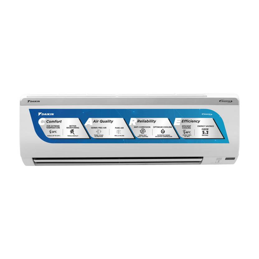 Daikin 2025 Model 1.5 Ton 5 Star Split Inverter AC (MTKM50UV16VA/RKM50UV16VA, White)-1