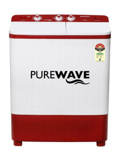 Sharp 7 kg Semi Automatic Top Load Washing Machine Red, White (ES-SD70NB-FR)-1