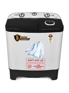 Kenstar 6.5 Kg Swift Dry Lid Semi Automatic Top Load Washing Machine White, Grey (KSSA655NNNDG)-1