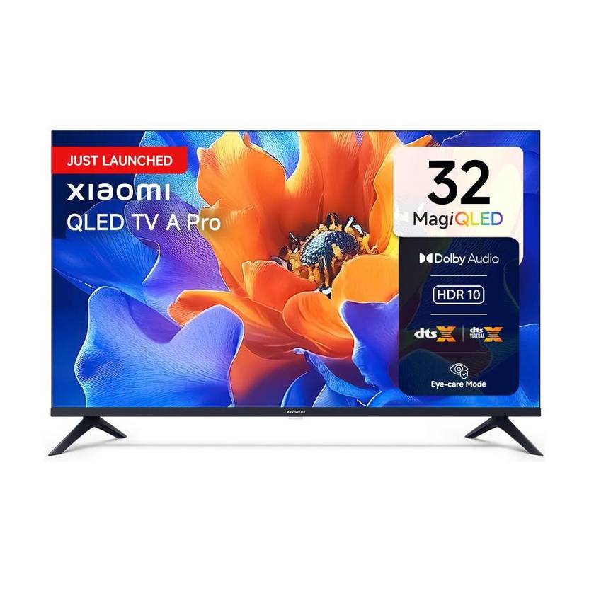 Xiaomi A Pro 80 cm (32 inch) QLED HD Ready Smart Google TV with 200+ Free Channels (L32MB-APIN)