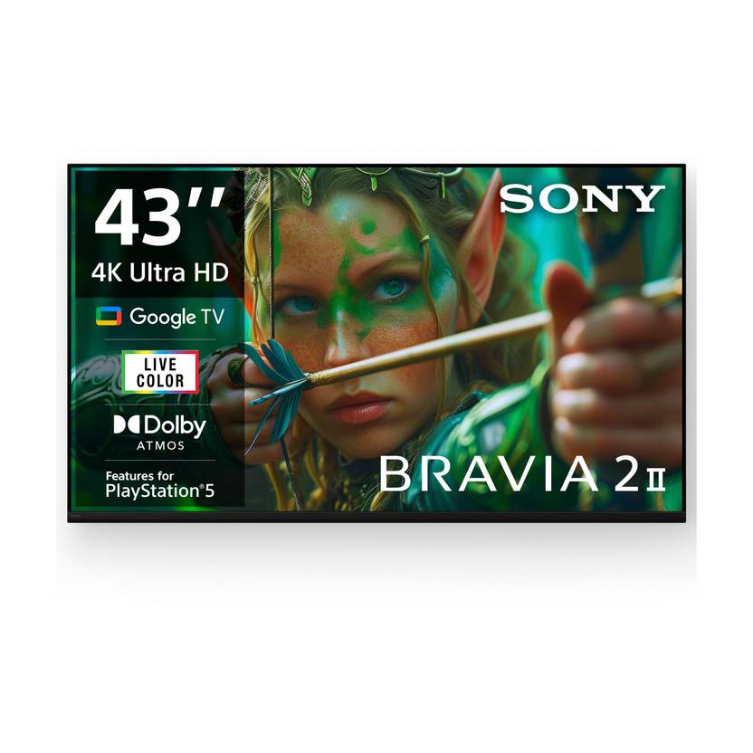 Sony BRAVIA 2 II 108 cm (43 inch) Ultra HD (4K) LED Smart Google TV (K-43S25M2)