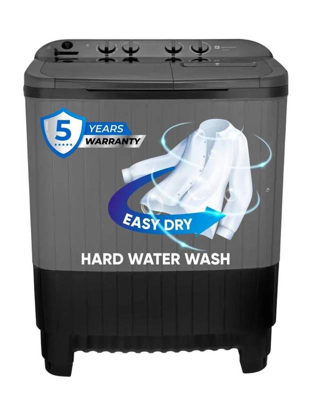Realme TechLife 8.5 kg 5 Star rating Semi Automatic Top Load Washing Machine Grey, Black (RMSA855NNNDG)-1