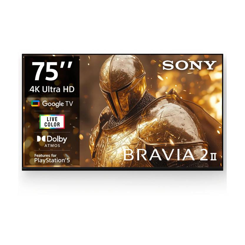 Sony BRAVIA 2 II 189.3 cm (75 inch) Ultra HD (4K) LED Smart Google TV (K-75S25BM2)