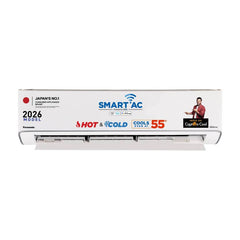 Panasonic 2026 Model 1.5 Ton 3 Star Hot and Cold Split Inverter with Wi-fi Smart, Matter Enabled, AI, Crystal Clean, Higher Airflow, 4-Way Swing, -10 (CS-EZ18CKYXFM/CU-EZ18CKYXFM, White)-1