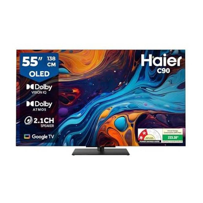 Haier C90 138 cm (55 inch) OLED Ultra HD (4K) Smart Google TV with Dolby Vision IQ (H55C90EUX)-1