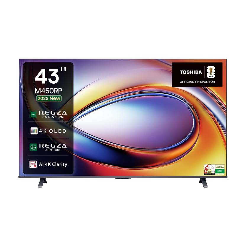 Toshiba 43M450RP 108 cm (43 inch) QLED Ultra HD (4K) Smart VIDAA TV with Quantum Dot Color-1