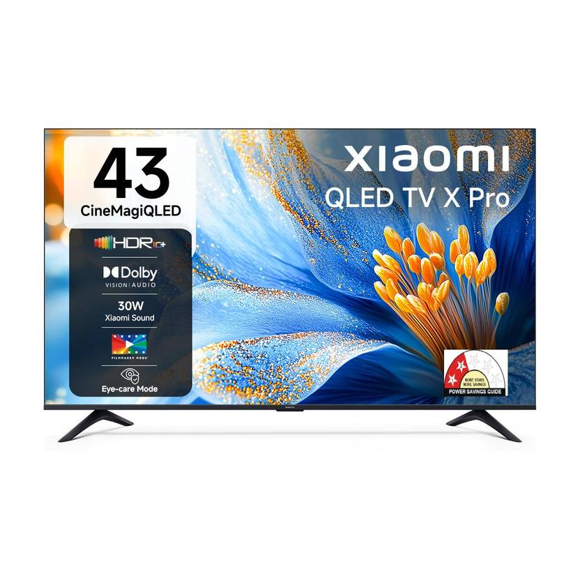 Xiaomi X Pro CineMagiQLED 108 cm (43 inch) QLED Ultra HD (4K) Smart Google TV with Dolby Vision (L43MB-APIN)