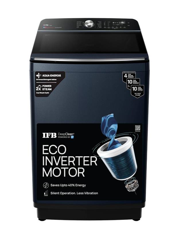 IFB 11 kg Power Steam, Eco Inverter Motor, Aqua Energie, ActivMix, Soft Close Door, Auto Tub Clean, DeepClean Powered by Ai Fully Automatic Top Load (TL111RB2SID)-1