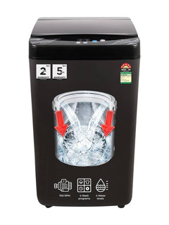 Midea 7.5 kg Fully Automatic Top Load Washing Machine Black (MWMTL075FP0PNMB)-1