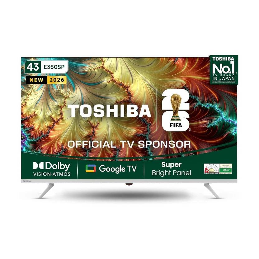 Toshiba 109.2 cm (43 inch) Ultra HD (4K) LED Smart Google TV (43E350SP)