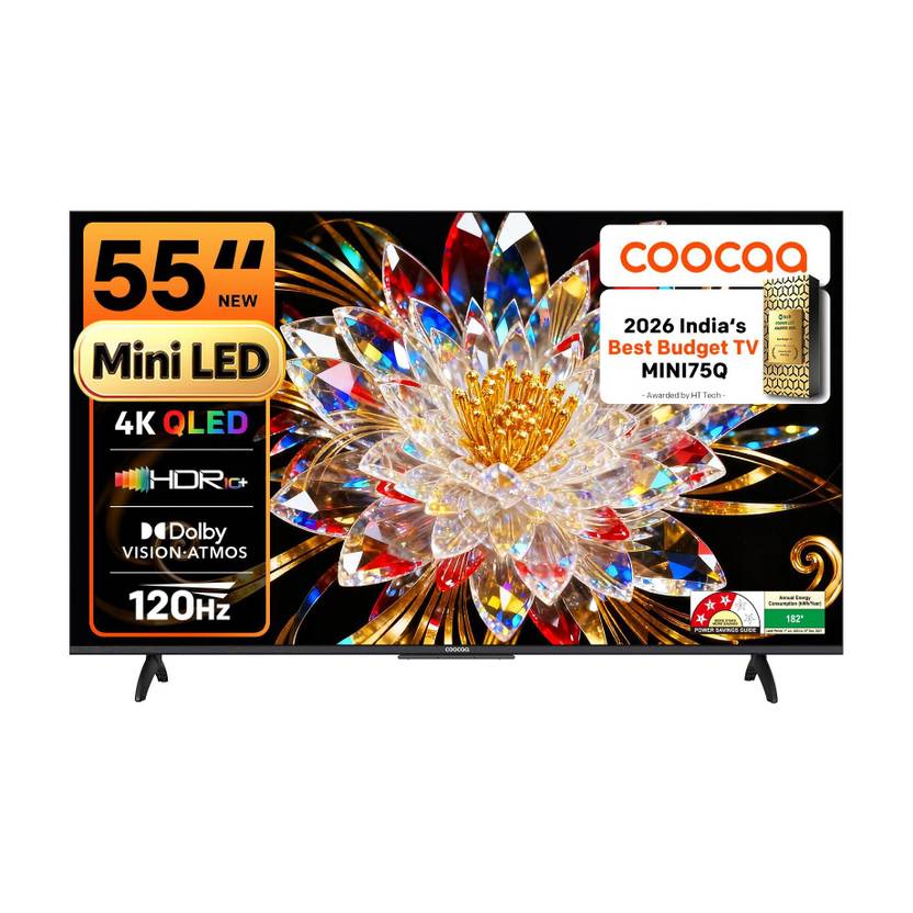 Coocaa 138 cm (55 inch) Ultra HD (4K) Mini LED Smart Google TV with Local Dimming - 2025 Edition (55MINI75Q)-1
