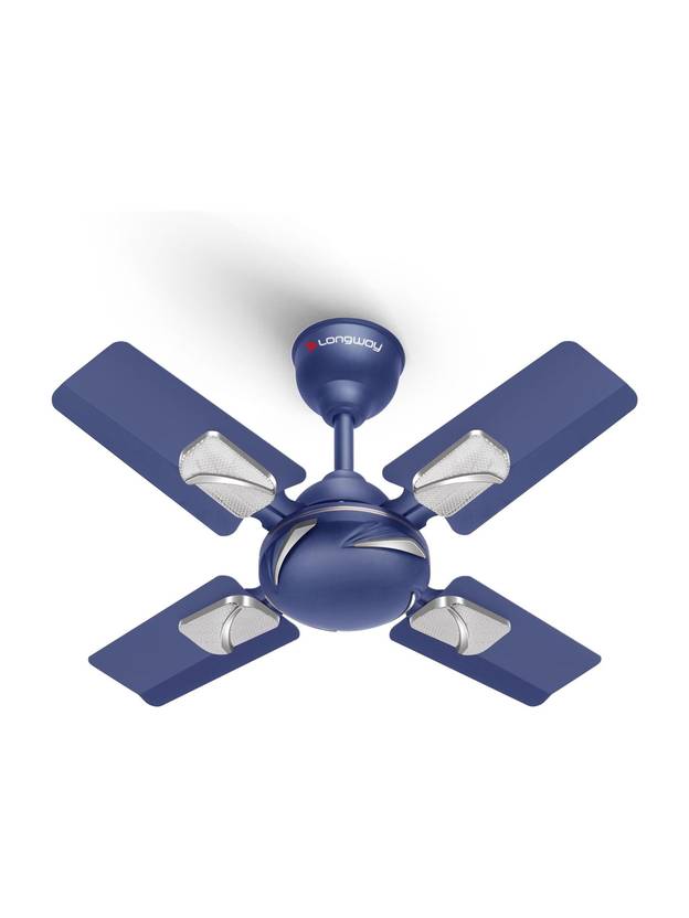 LONGWAY Creta P1 600 mm/24 inch Ultra High Speed 4 Blade Anti-Dust Decorative Star Rated Ceiling Fan-1