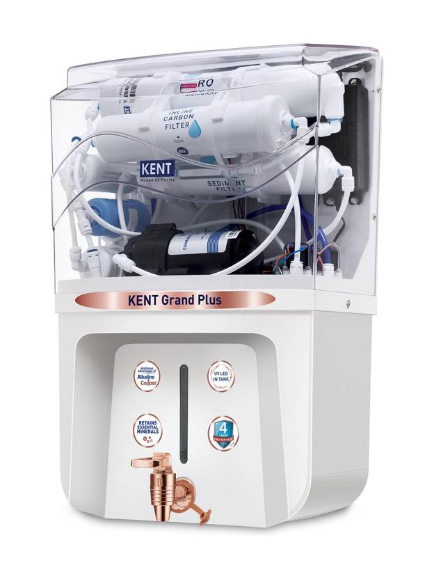 Kent Grand Plus Alkaline + Copper 9 L RO + UV + UF + Copper + Alkaline + TDS Control Water Purifier ISI Marked Auto Flush Feature9L Tank20 LP/Hr-5