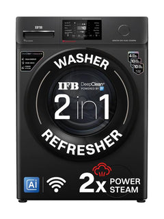 IFB 8 kg with 9 Swirl Wash, 2x Power Steam, 30 Min Steam Refresh Program, Eco Inverter Motor, WiFi Enabled, DeepClean Powered by Ai Fully Automatic (SENATOR BXN 8012/SENATOR BXN 8012 CMS)-1