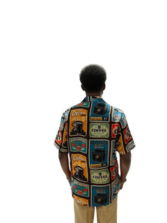 Printed Casual Shirt Cotton Retro Men-3