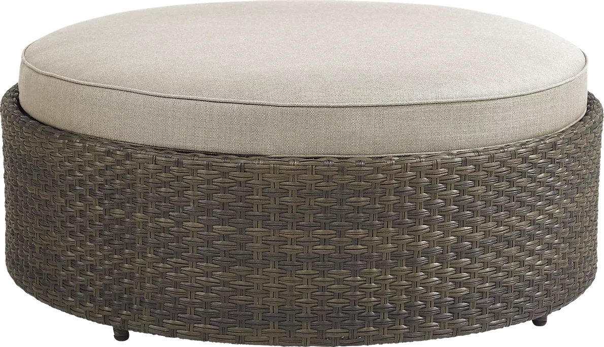 Zea Outdoor Sofa Set 4 Seater and 1 Center Table (Brown)