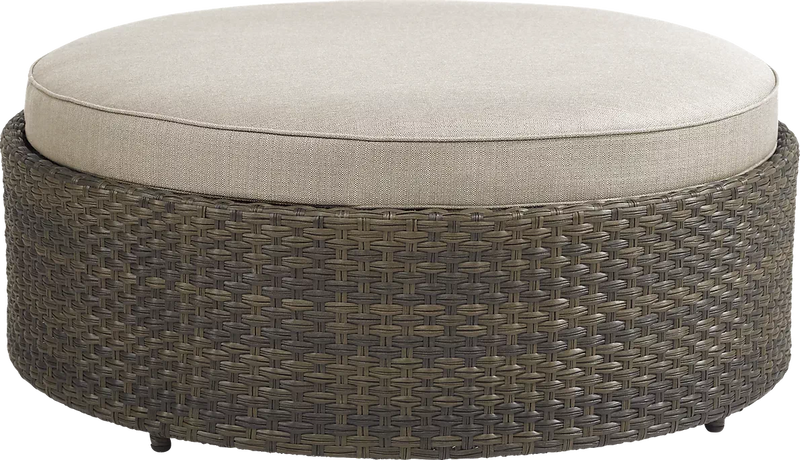 Zea Outdoor Sofa Set 4 Seater and 1 Center Table (Brown)