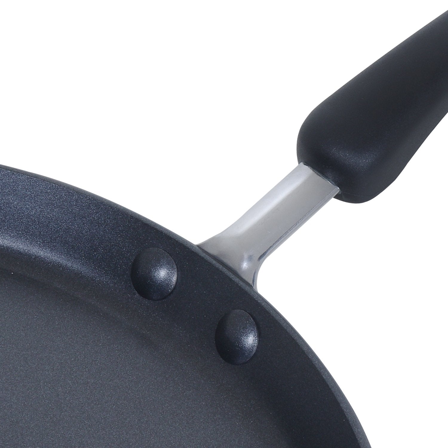 Meyer Premium Non-Stick (3mm thick)28cm Flat Dosa Tawa, Black
