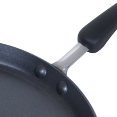 Meyer Premium Non-Stick (3mm thick)28cm Flat Dosa Tawa, Black