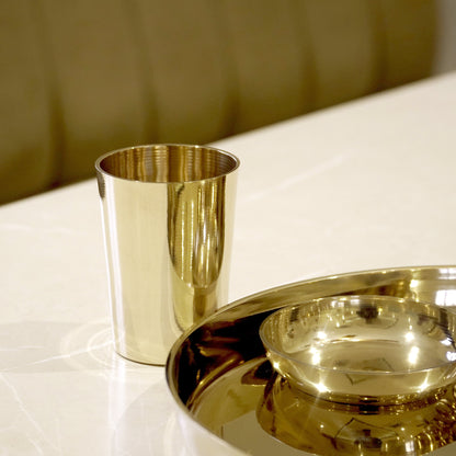 Bronze / Kansa Thali Set Glossy Finish