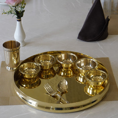 Brass Cut Die Dinner Set