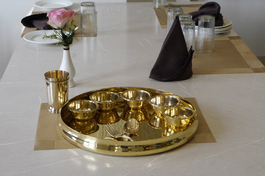 Brass Cut Die Dinner Set