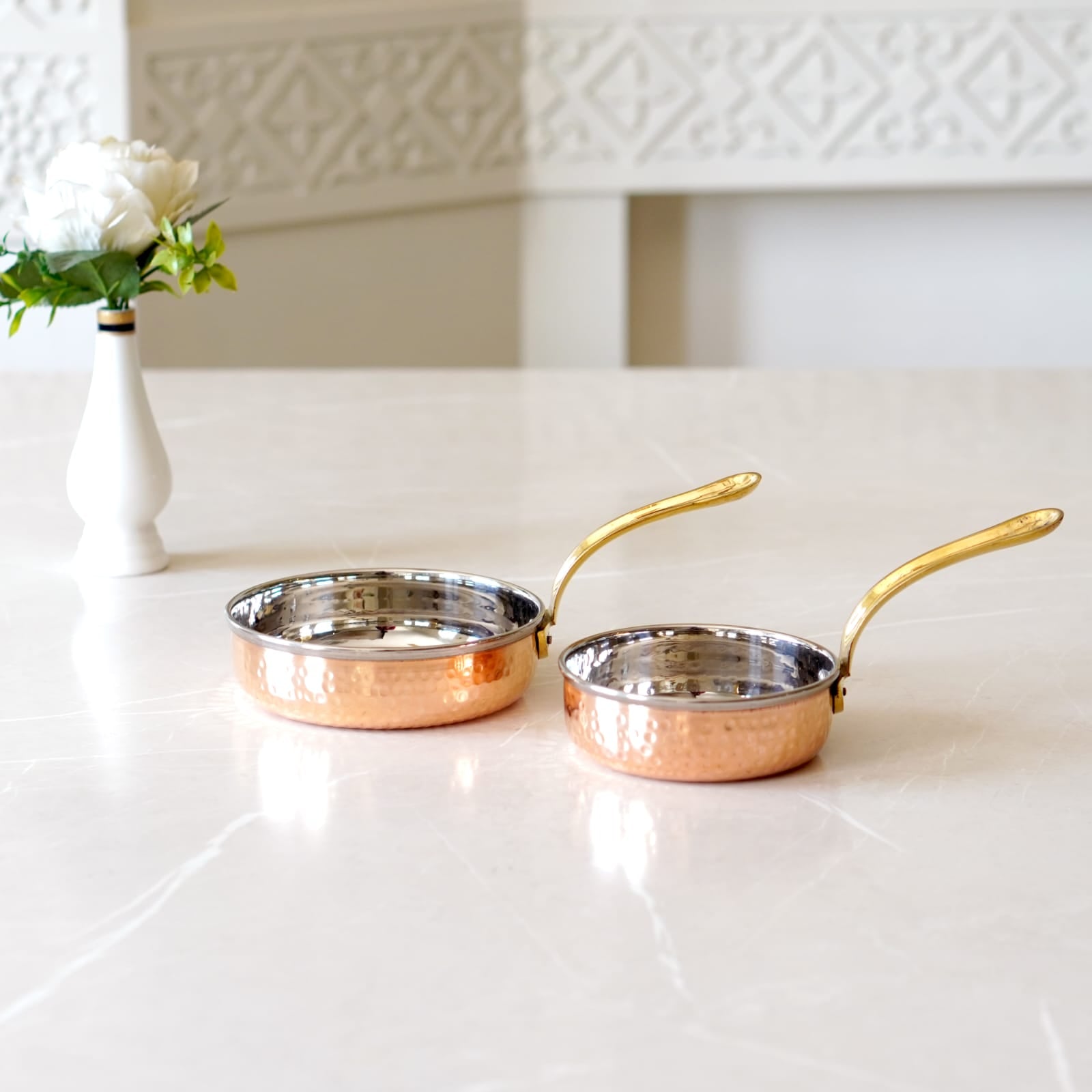 Brass Globe's Copper Steel Saucepan with Tincoated