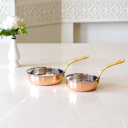 Brass Globe's Copper Steel Saucepan with Tincoated