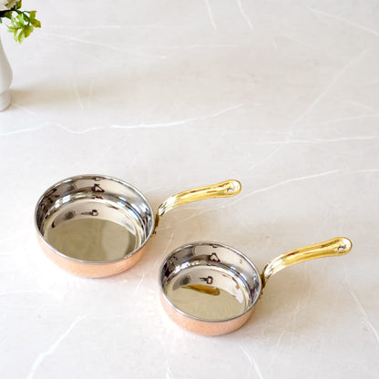 Brass Globe's Copper Steel Saucepan with Tincoated