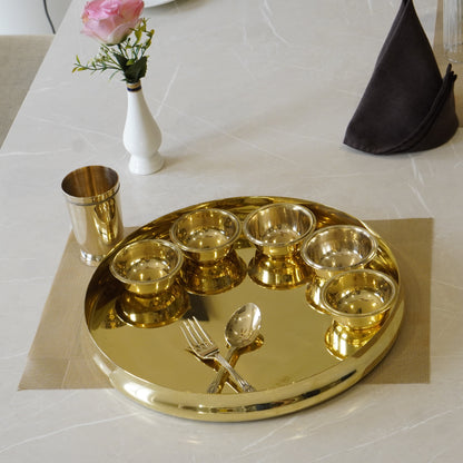 Brass Cut Die Dinner Set