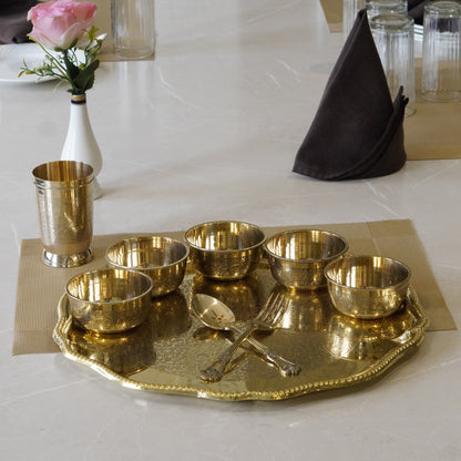 Brass Star Plate Dinner Set