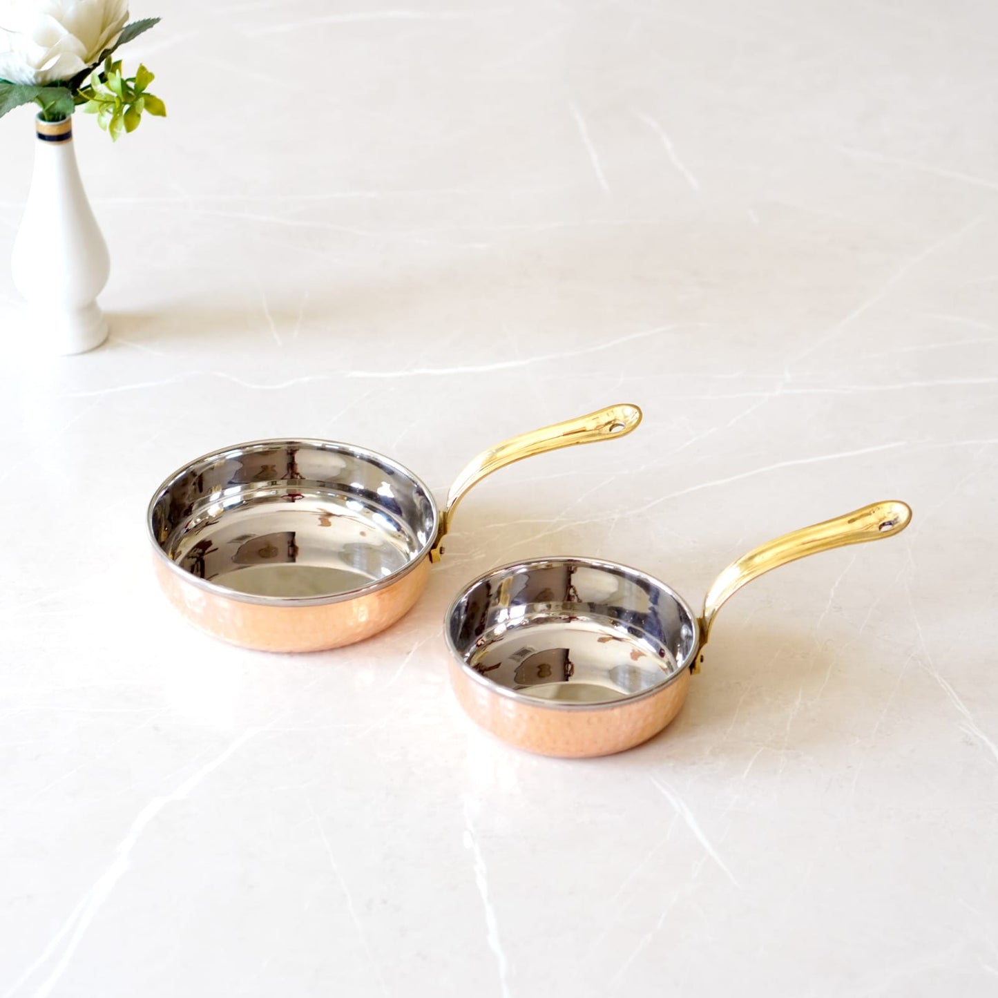 Brass Globe's Copper Steel Saucepan with Tincoated