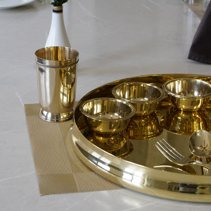 Brass Cut Die Dinner Set
