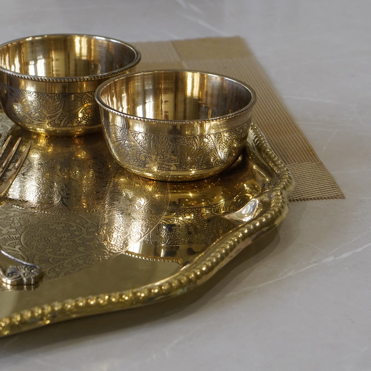 Brass Star Plate Dinner Set