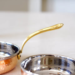 Brass Globe's Copper Steel Saucepan with Tincoated