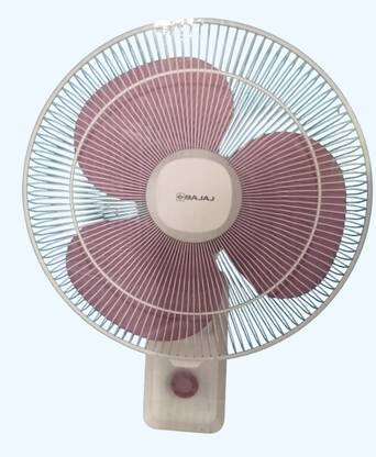 BAJAJ Robusto 400Mm Lavender White Wall Fan with 36 Months Warranty Anti Dust 300 mm Table Fan (Lavendor White | Pack of 1)