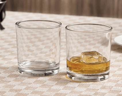 Roxx Atlantic Dof Tumbler 335 ml Capacity, Transparent, Set of 6,Glasses Suitable for Drinks, Water, Juice, etc, Perfect for Home, Restaurants and Parties